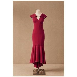 NWT BHLDN Sachin & Babi Nonnette Flutter Sleeve Dress Fuschia Pink Mermaid 4
